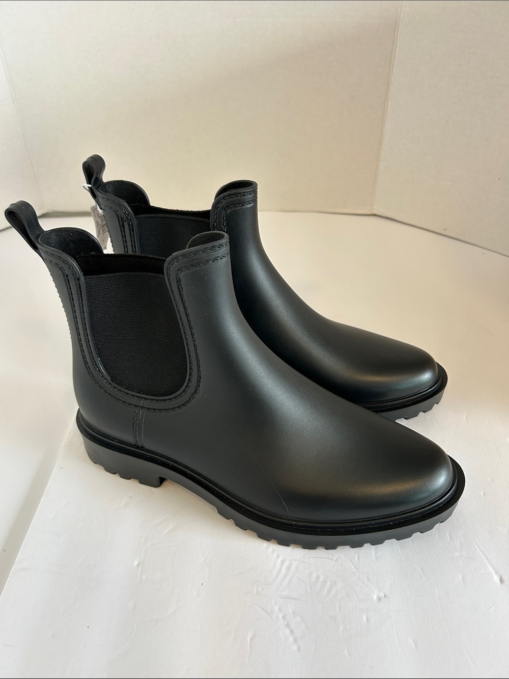 Old Navy Black Chelsea Rain Boots